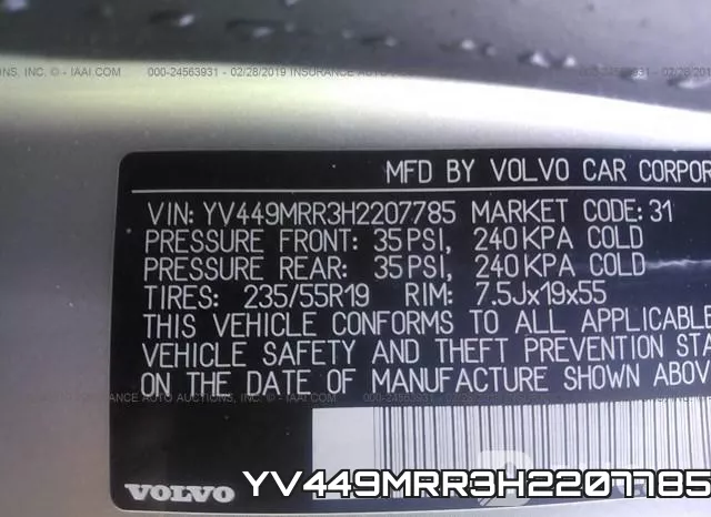 YV449MRR3H2207785 фото 10
