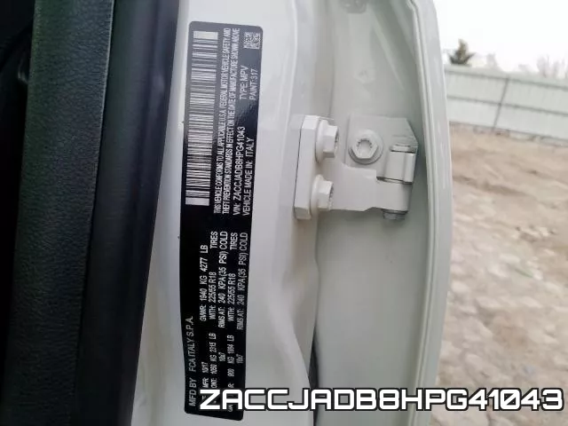 ZACCJADB8HPG41043 фото 2