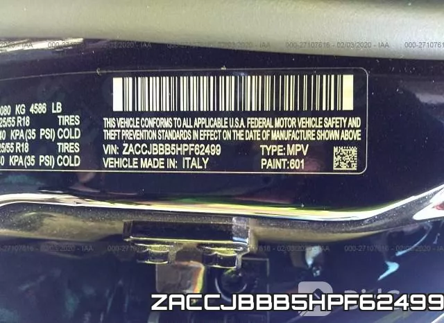 ZACCJBBB5HPF62499 фото 10