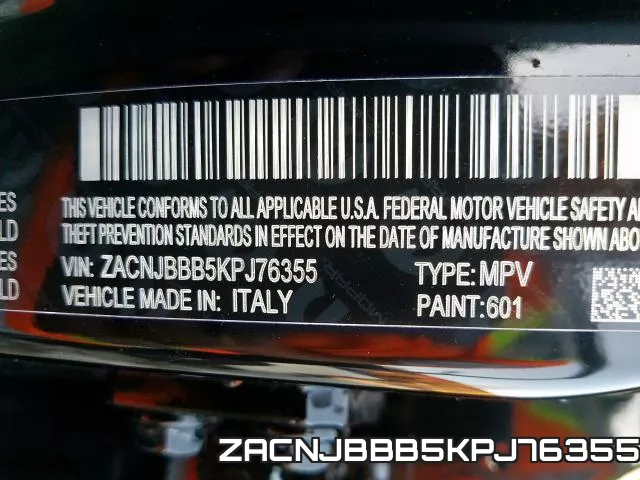ZACNJBBB5KPJ76355 фото 2