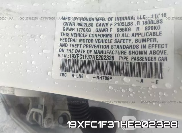 19XFC1F37HE202328 фото 10