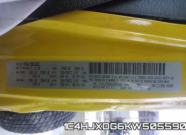 1C4HJXDG6KW505590 фото 10