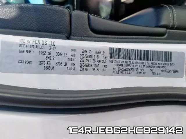 1C4RJEBG2HC829142 фото 2