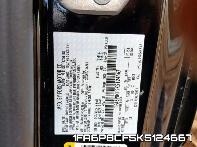 1FA6P8CF5K5124667 фото 2