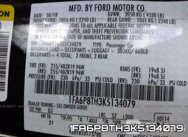1FA6P8TH3K5134079 фото 10