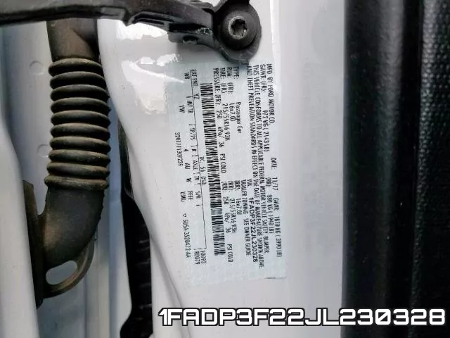 1FADP3F22JL230328 фото 2
