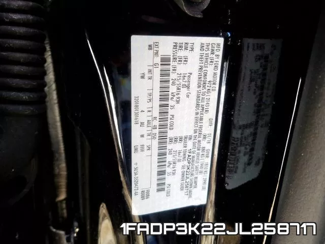 1FADP3K22JL258717 фото 2