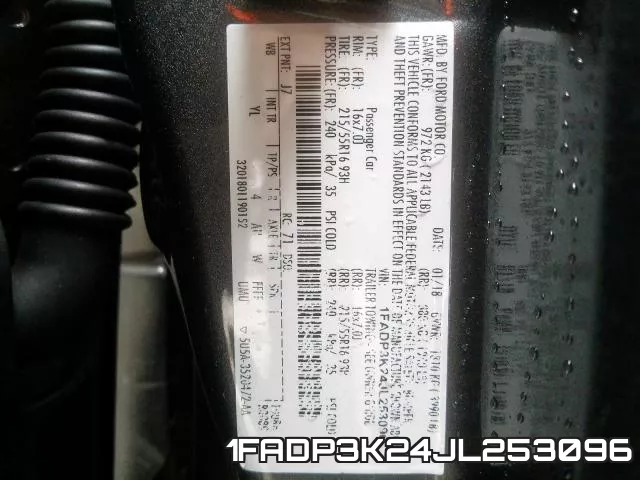 1FADP3K24JL253096 фото 2