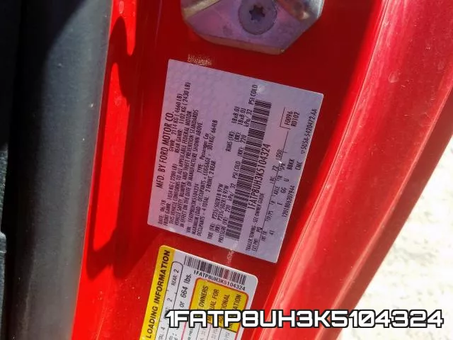 1FATP8UH3K5104324 фото 2