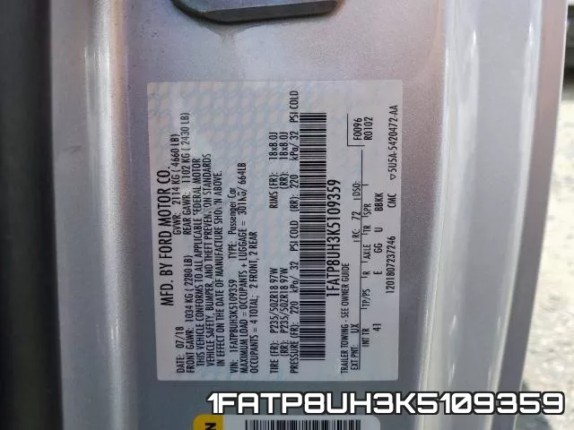 1FATP8UH3K5109359 фото 2