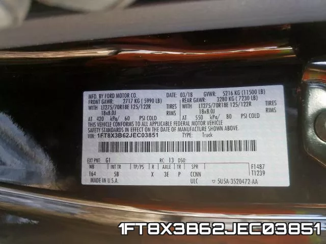 1FT8X3B62JEC03851 фото 2