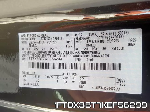 1FT8X3BT7KEF56299 фото 2