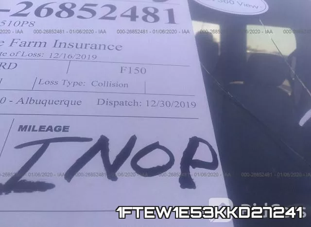 1FTEW1E53KKD27241 фото 8