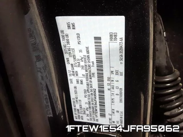 1FTEW1E54JFA95062 фото 2