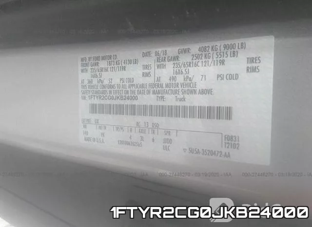1FTYR2CG0JKB24000 фото 10