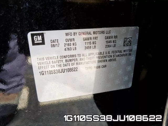 1G1105S38JU108622 фото 2