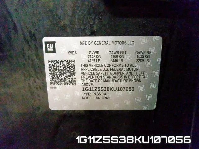 1G11Z5S38KU107056 фото 2