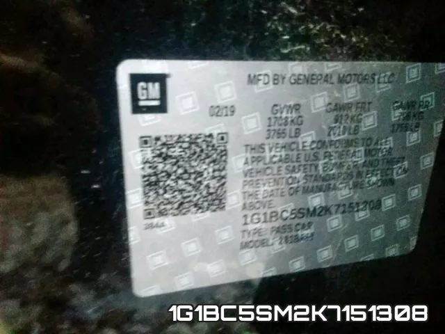 1G1BC5SM2K7151308 фото 2