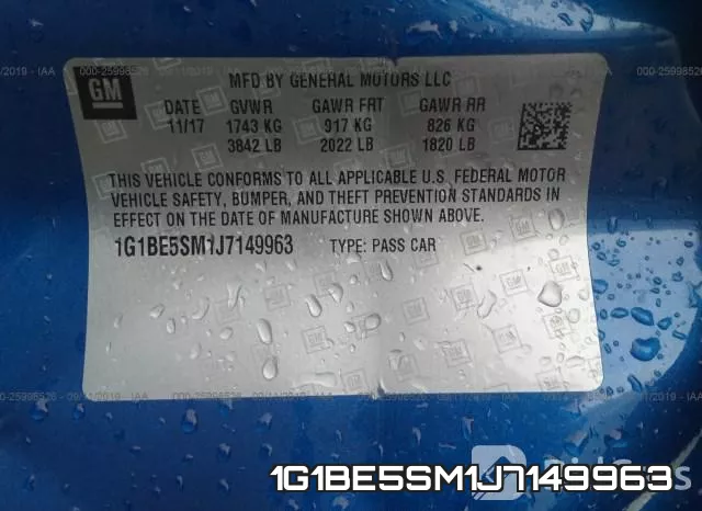 1G1BE5SM1J7149963 фото 10