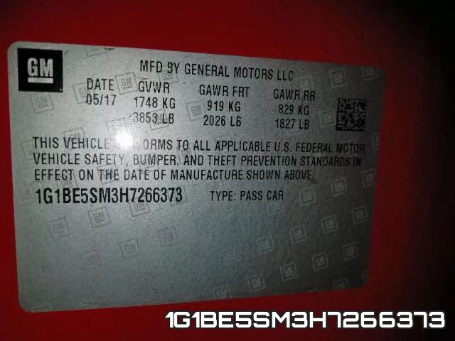 1G1BE5SM3H7266373 фото 2