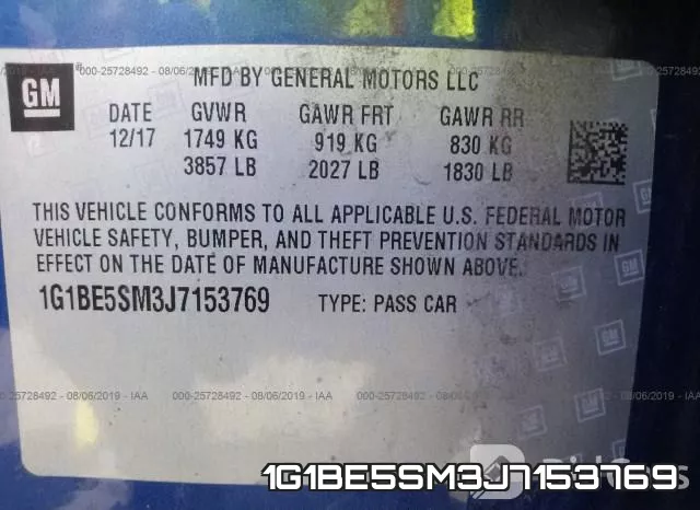 1G1BE5SM3J7153769 фото 10