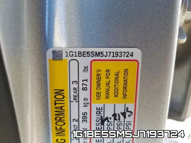 1G1BE5SM5J7193724 фото 2
