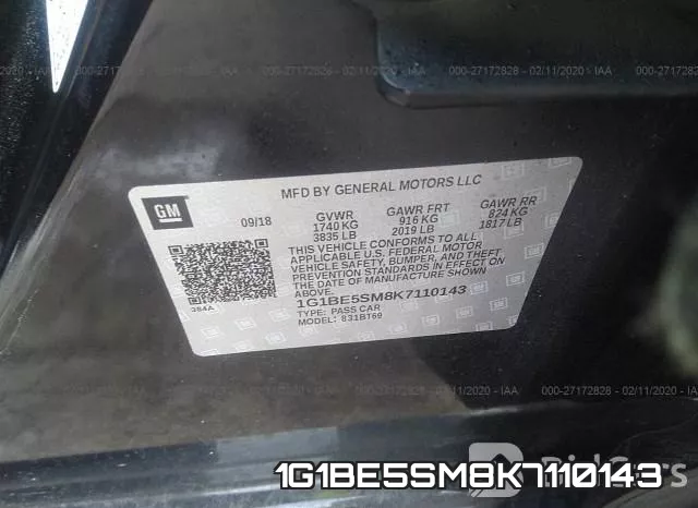 1G1BE5SM8K7110143 фото 10
