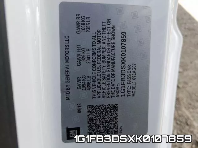 1G1FB3DSXK0107859 фото 2