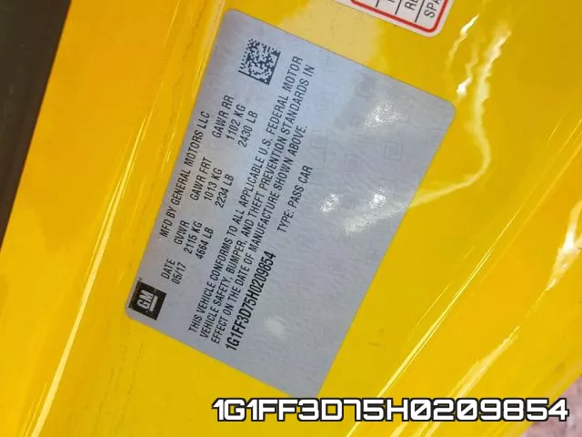 1G1FF3D75H0209854 фото 2