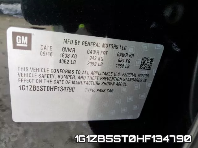 1G1ZB5ST0HF134790 фото 2