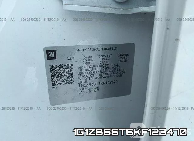 1G1ZB5ST5KF123470 фото 10