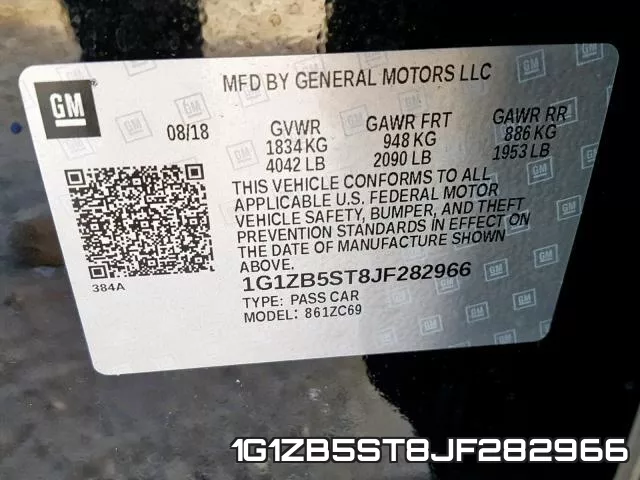 1G1ZB5ST8JF282966 фото 2