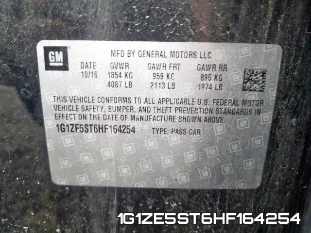 1G1ZE5ST6HF164254 фото 2