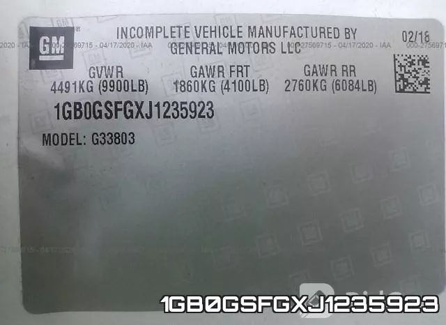 1GB0GSFGXJ1235923 фото 10