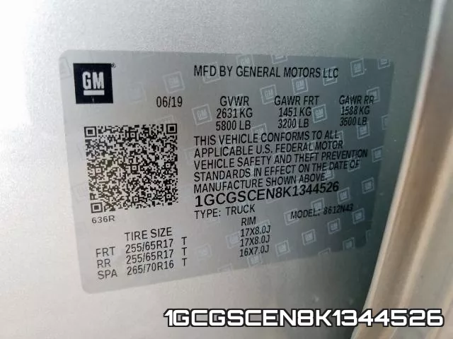 1GCGSCEN8K1344526 фото 2