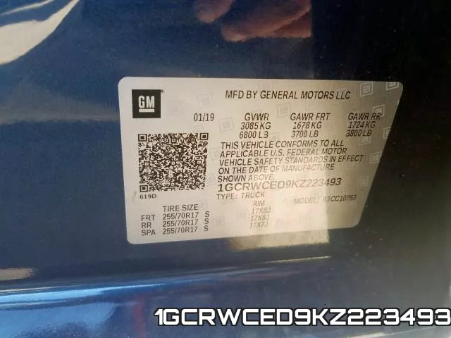 1GCRWCED9KZ223493 фото 2