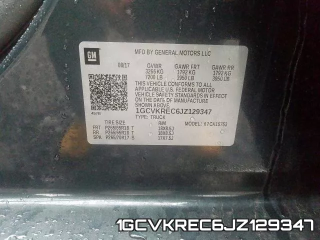 1GCVKREC6JZ129347 фото 2