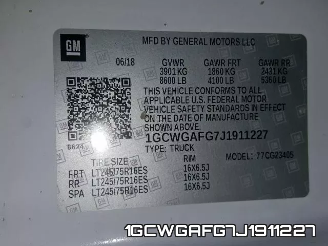 1GCWGAFG7J1911227 фото 2