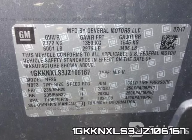 1GKKNXLS3JZ106167 фото 10