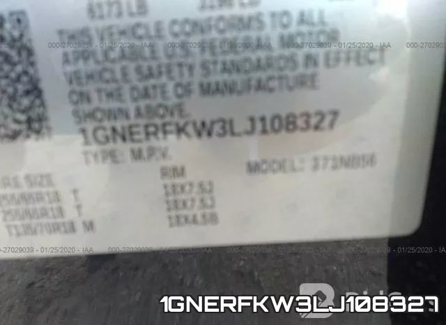 1GNERFKW3LJ108327 фото 10