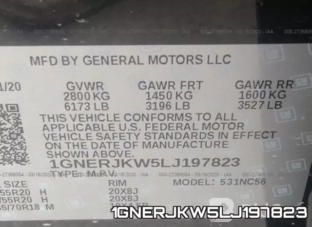1GNERJKW5LJ197823 фото 10