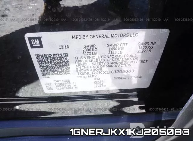 1GNERJKX1KJ205083 фото 10