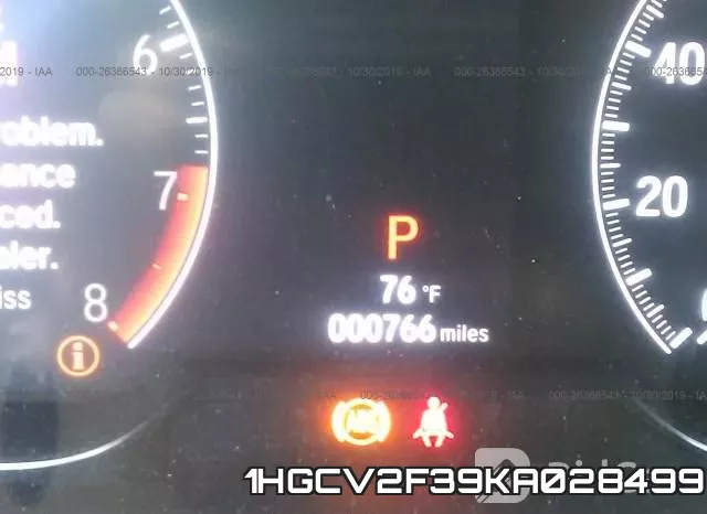 1HGCV2F39KA028499 фото 8