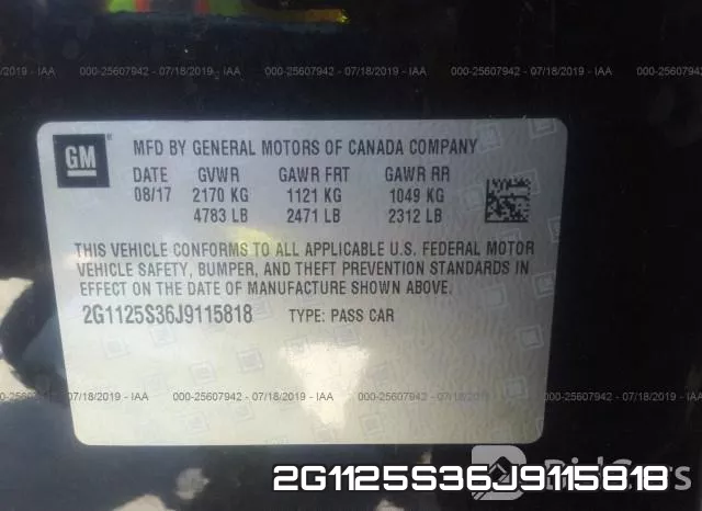 2G1125S36J9115818 фото 10