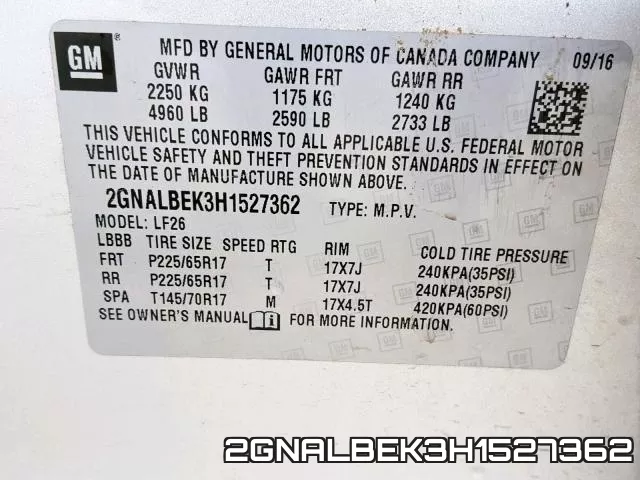 2GNALBEK3H1527362 фото 2