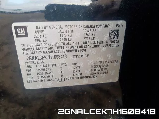 2GNALCEK7H1608418 фото 2