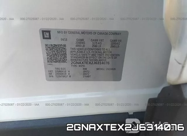 2GNAXTEX2J6314076 фото 10