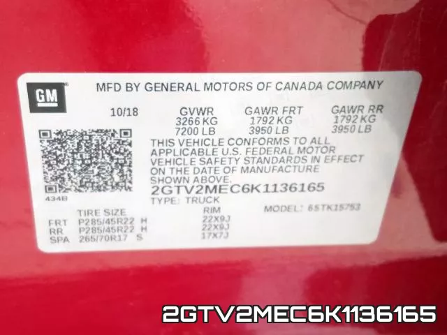 2GTV2MEC6K1136165 фото 2