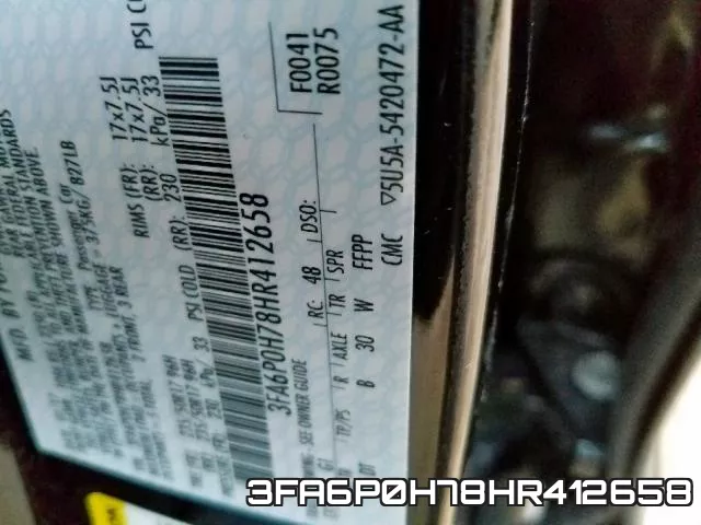 3FA6P0H78HR412658 фото 2