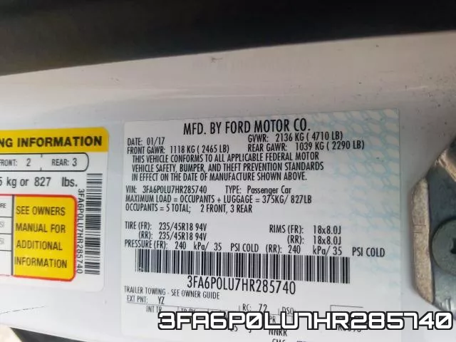3FA6P0LU7HR285740 фото 2